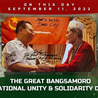 MNLF Chairman Nur Misuari, MILF Chairman Ahod Ebrahim and Senior Minister Abdulraof Macacua - September 11, 2022